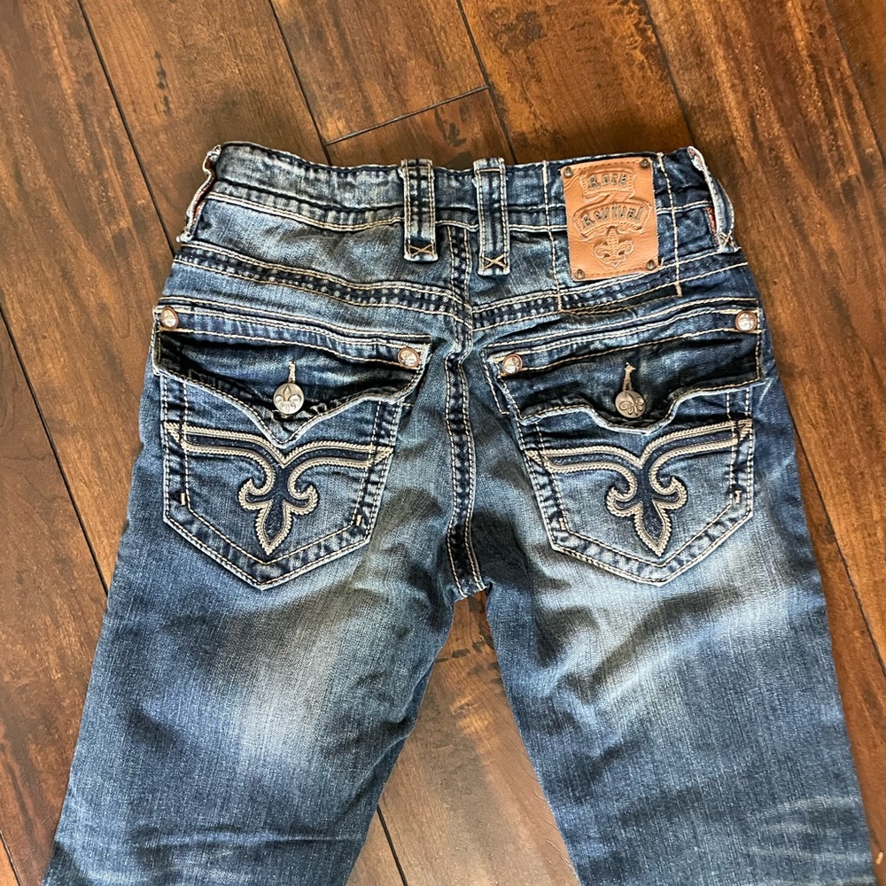 Mens rock revival straight jeans